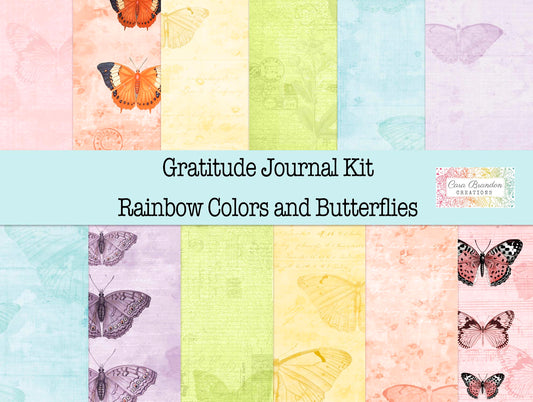 Rainbow Gratitude Junk Journal Kit
