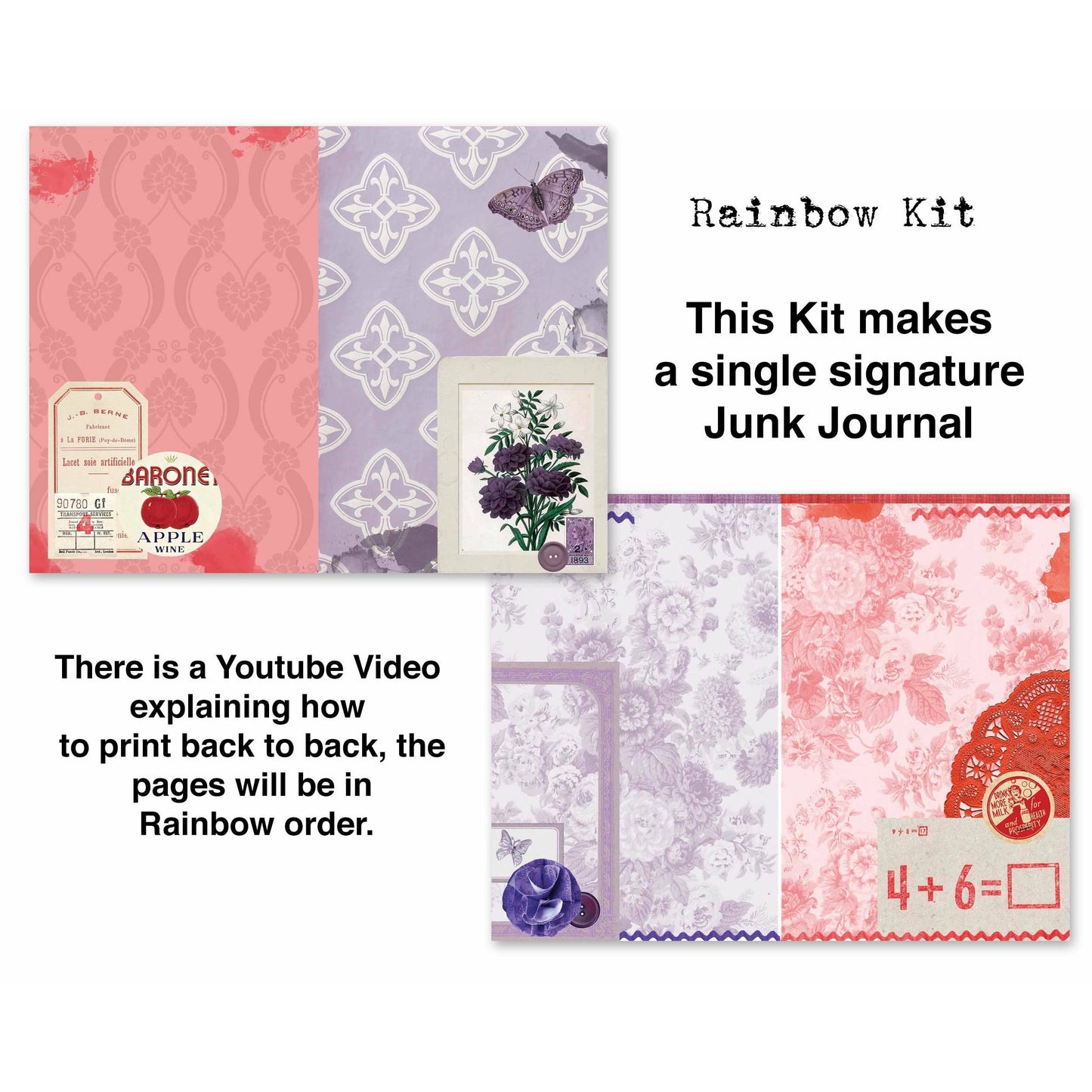 Retro Rainbow 1 Signature Journal Kit