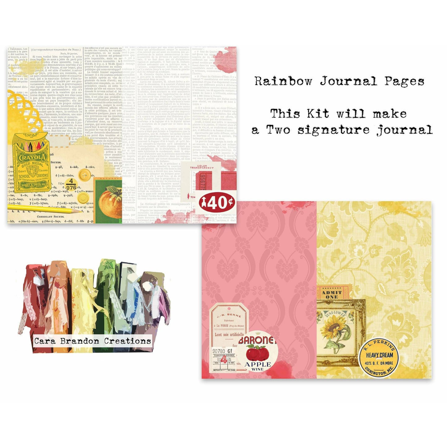 Retro Rainbow 2 Signature Journal Kit
