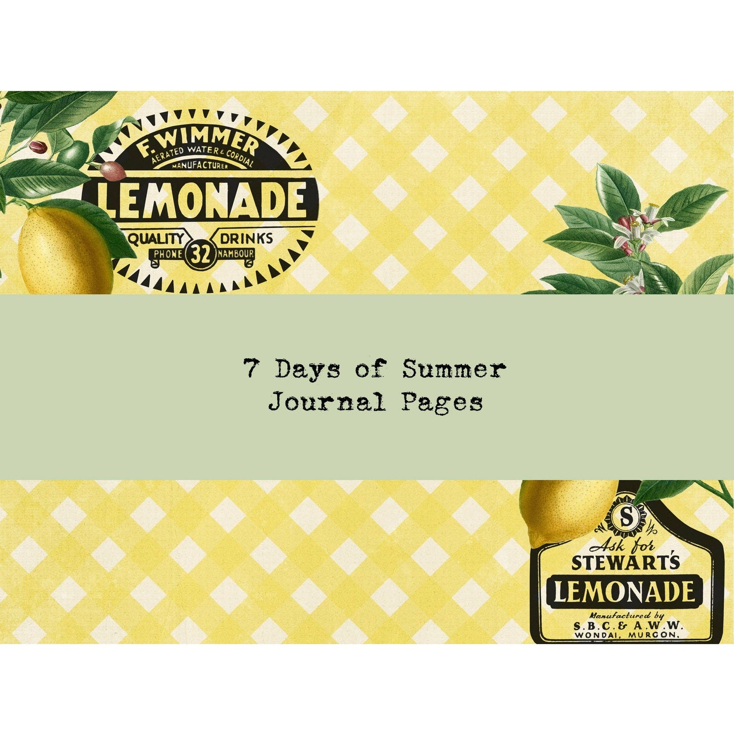 7 Days of Summer Journal Page Kit