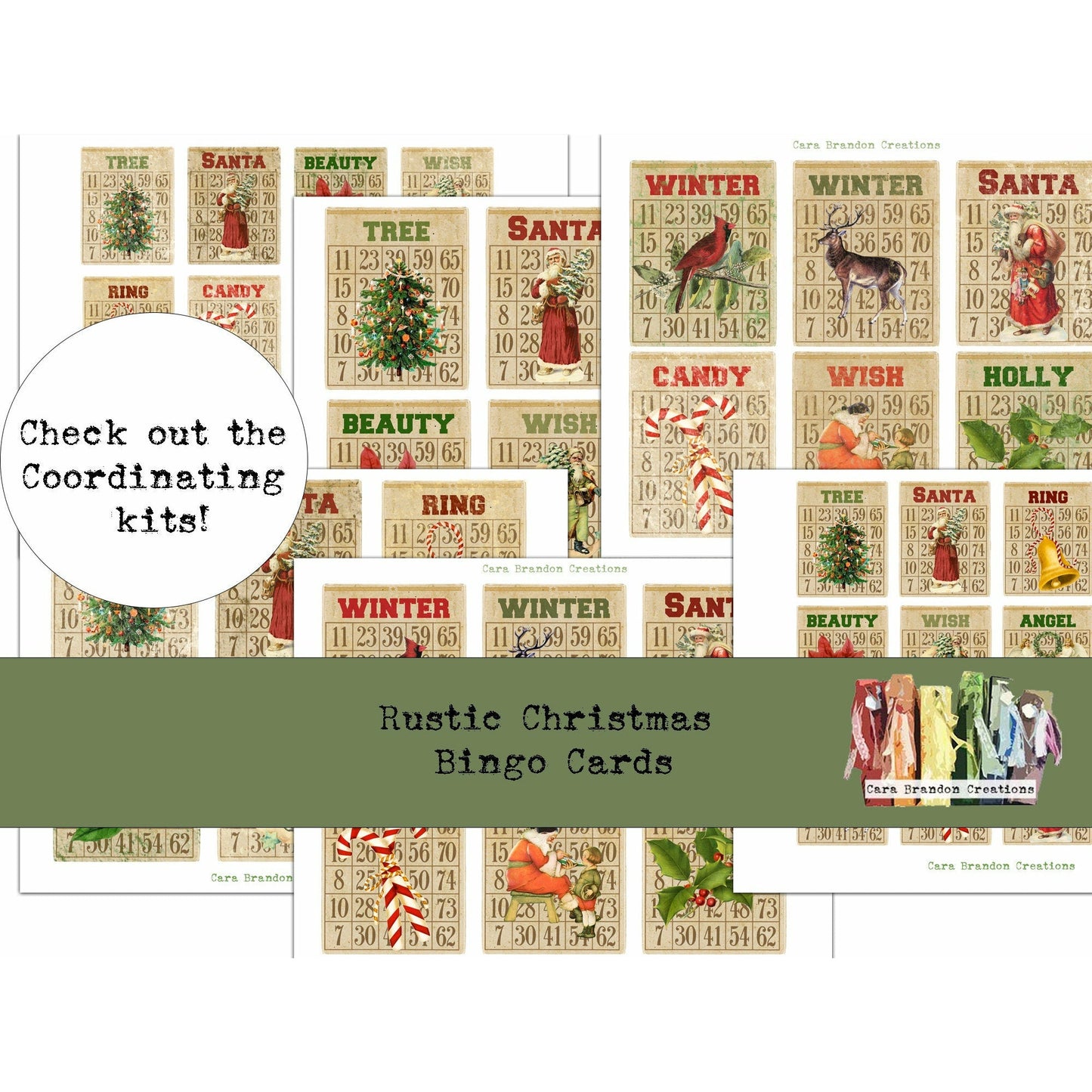 Rustic Christmas 5 Days of Christmas Collaboration kit with DearJulieJulie