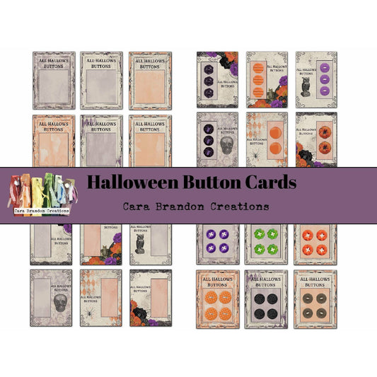 Haunting Halloween Button Cards