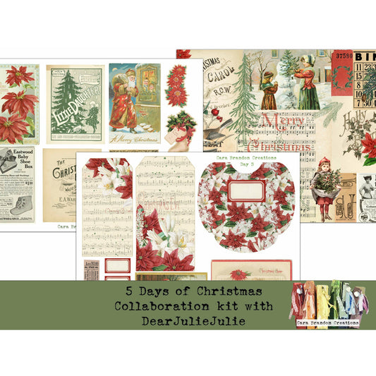 Rustic Christmas 5 Days of Christmas Collaboration kit with DearJulieJulie