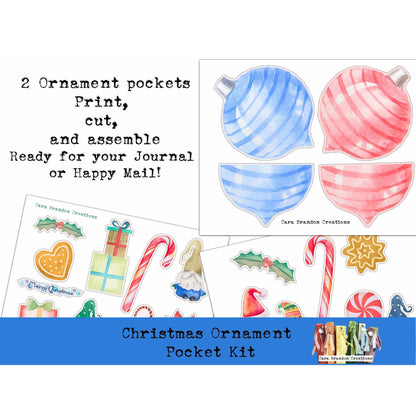 Gnomes Christmas Ornament Pocket Kit