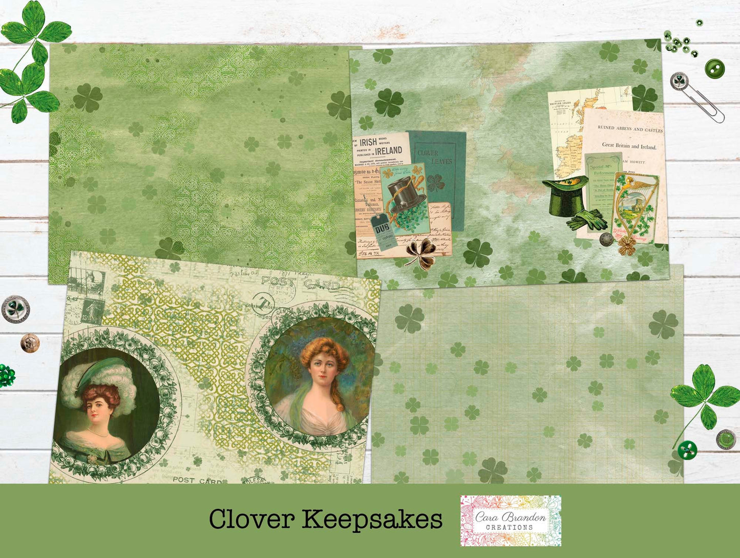 Clover Keepsakes, St. Patrick's Day Journal Kit