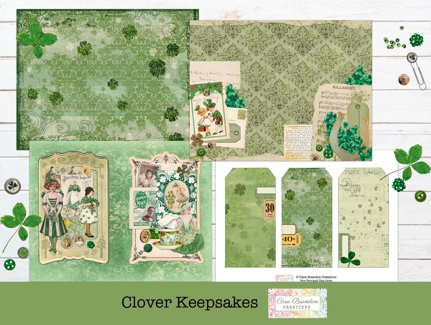 Clover Keepsakes, St. Patrick's Day Journal Kit