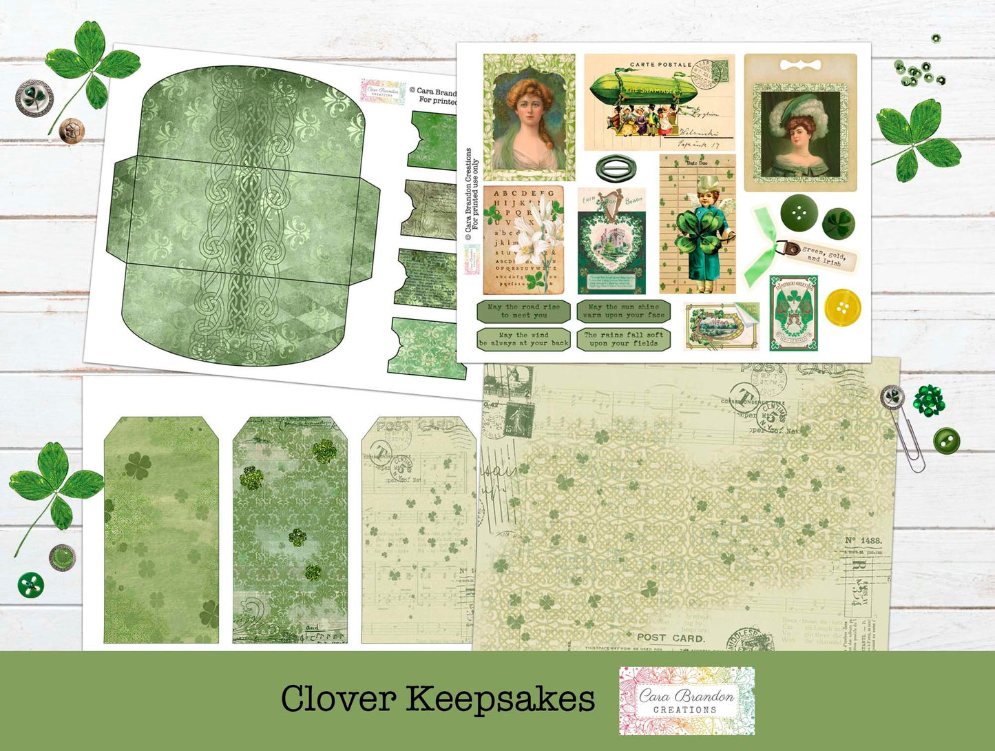 Clover Keepsakes, St. Patrick's Day Journal Kit