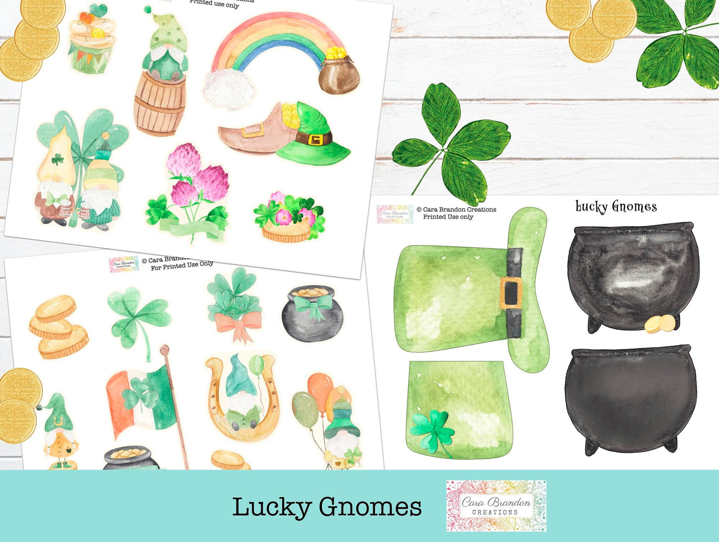 St. Patrick's Day Pocket kit and ephemera kit