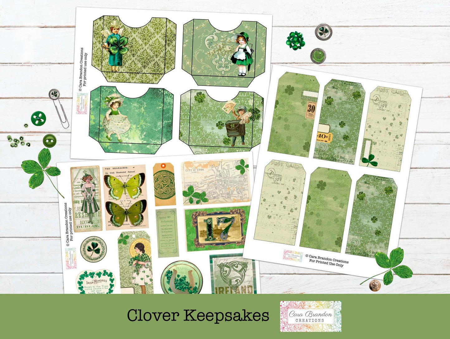 Clover Keepsakes, St. Patrick's Day Journal Kit