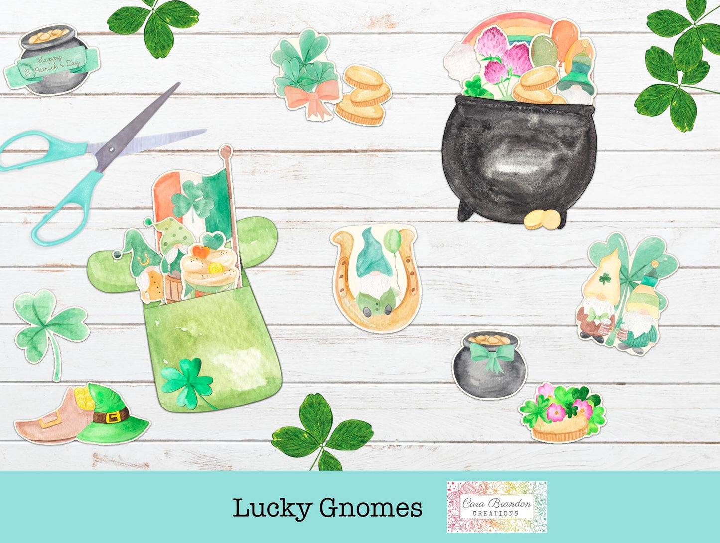 St. Patrick's Day Pocket kit and ephemera kit