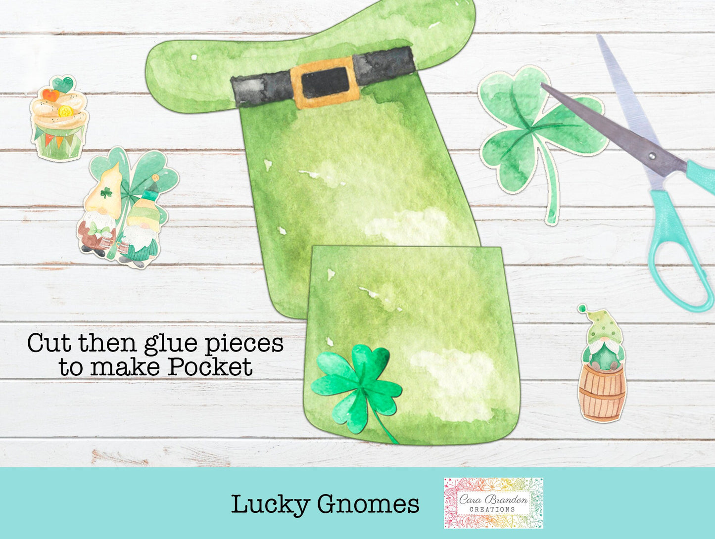 St. Patrick's Day Pocket kit and ephemera kit