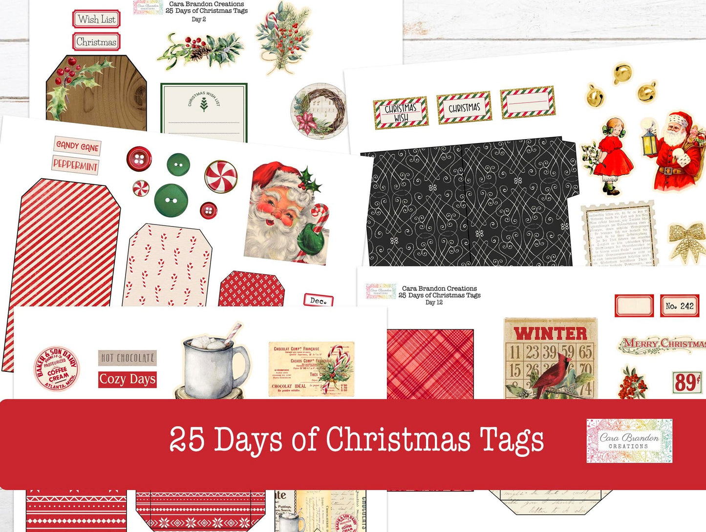 25 Days of Christmas Tags