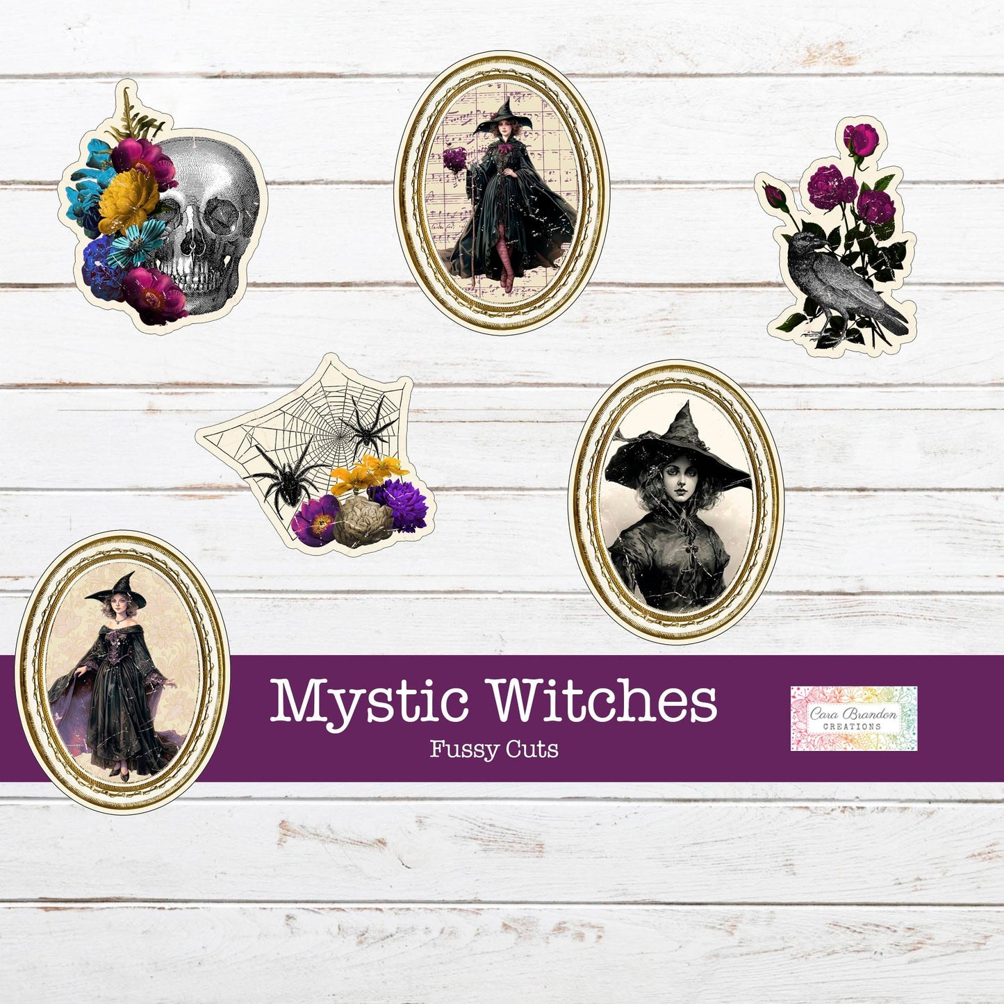 Mystic Witches Fussy Cuts
