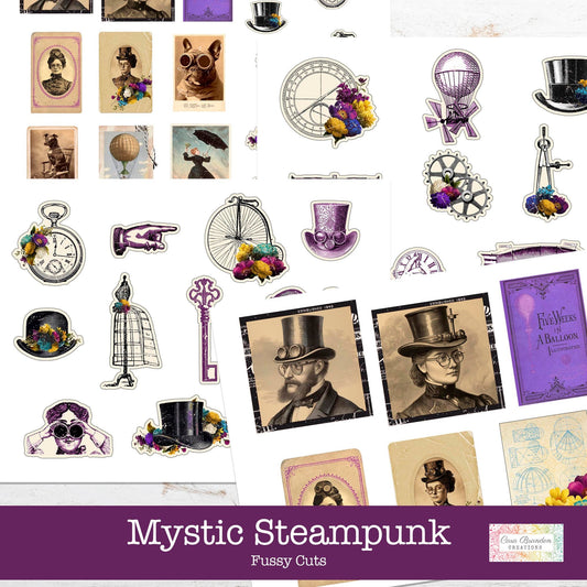 Mystic Steampunk Fussy Cuts and Ephemera