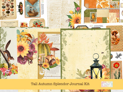 Tall Autumn Splendor Junk Journal Kit