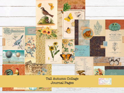 Tall Autumn Collage Pages