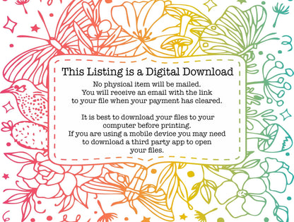 Rainbow Layer Tags in cool and warm colors, Rainbow color ephemera