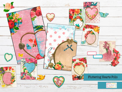 Fluttering Hearts Folio