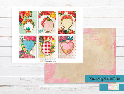 Fluttering Hearts Folio