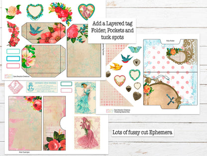 Fluttering Hearts Folio