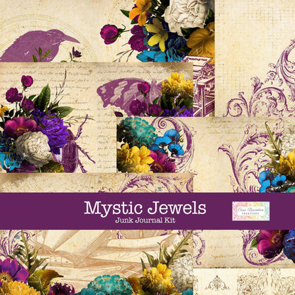 Mystic Jewels Digital Junk Journal Kit