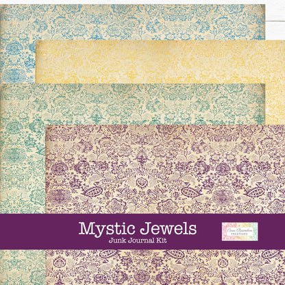 Mystic Jewels Digital Junk Journal Kit