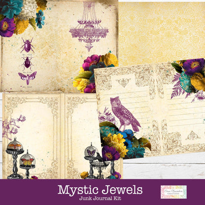 Mystic Jewels Digital Junk Journal Kit